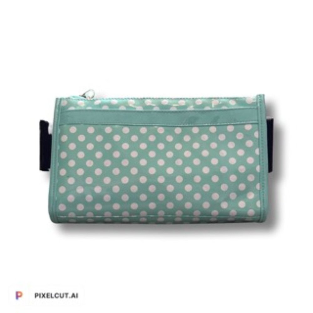 Dotted makeup bag